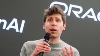 Sam Altman, chief executive officer of OpenAI Inc., during a media tour of the Stargate AI data center in Abilene, Texas, US, on Tuesday, Sept. 23, 2025.