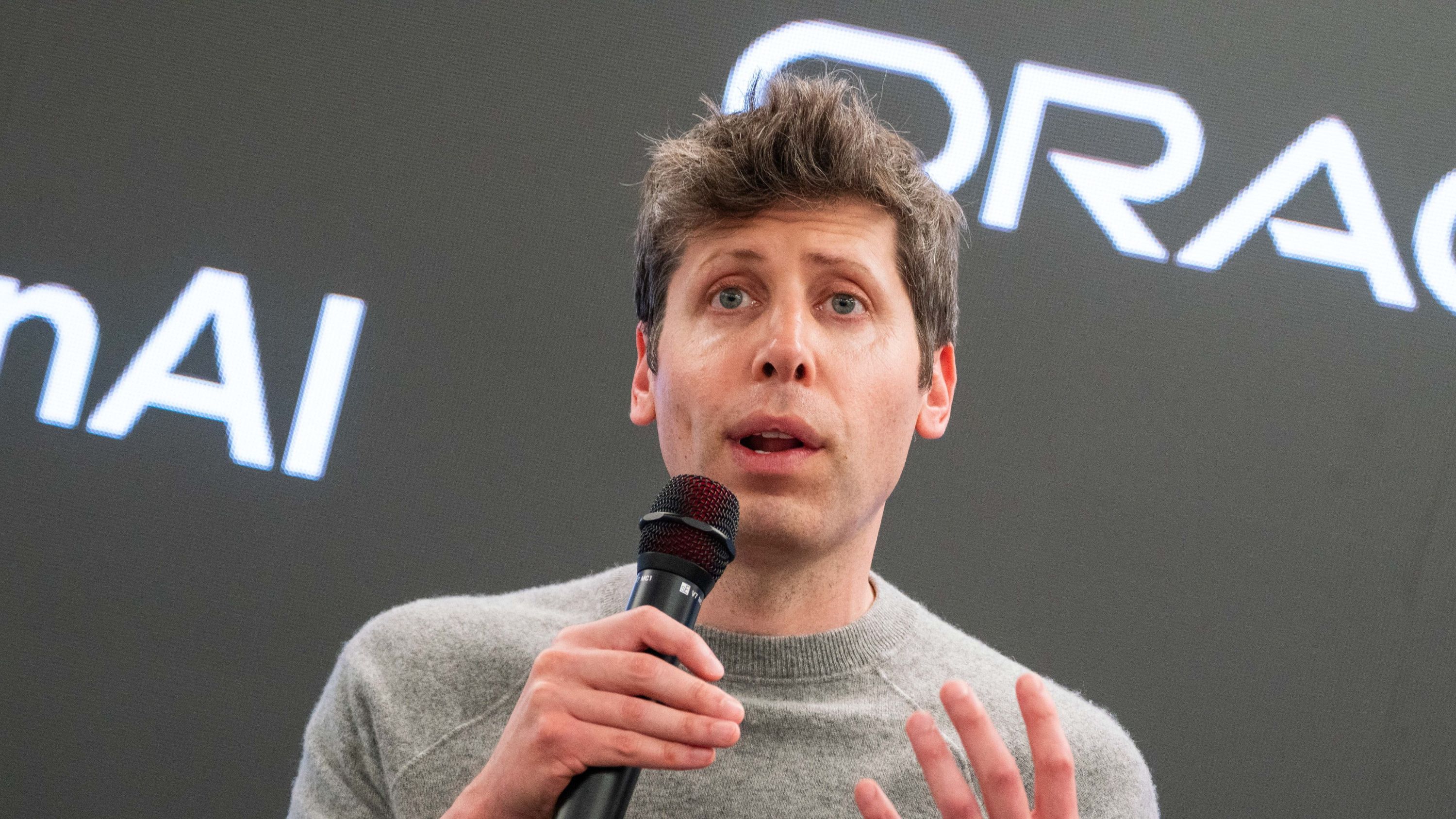 Sam Altman, chief executive officer of OpenAI Inc., during a media tour of the Stargate AI data center in Abilene, Texas, US, on Tuesday, Sept. 23, 2025.