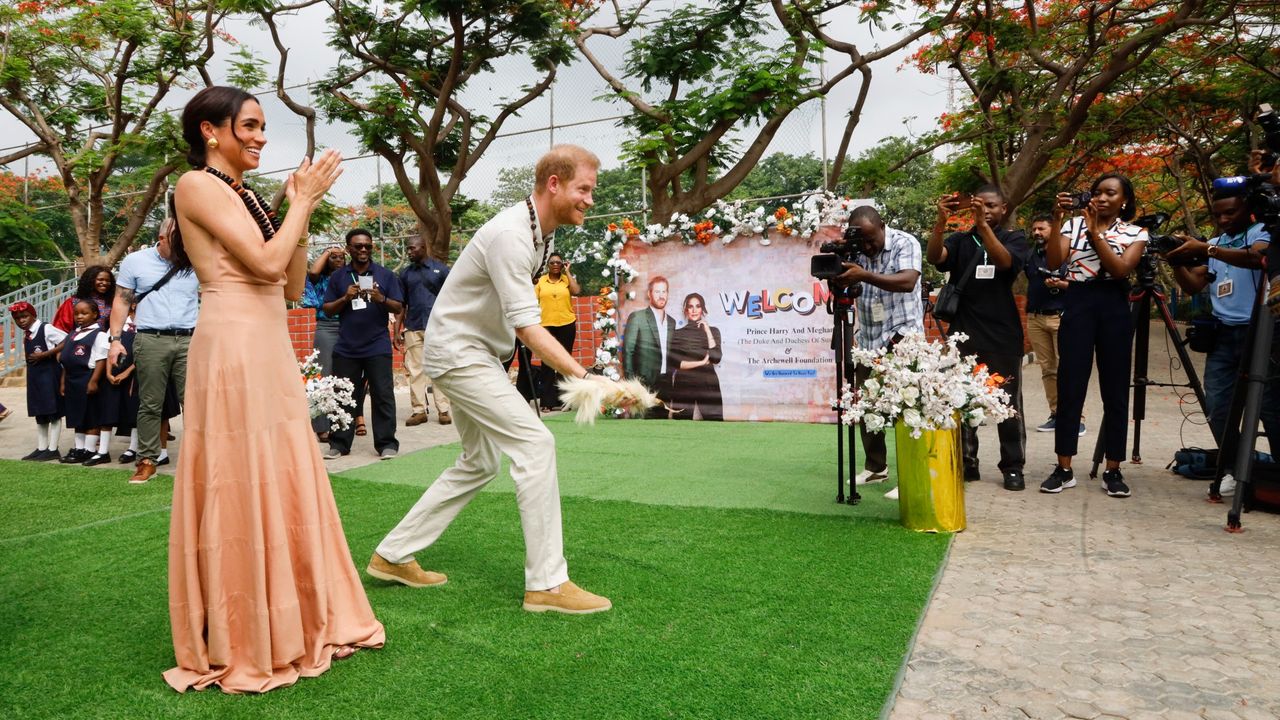 Prince Harry and Meghan Markle in Nigeria