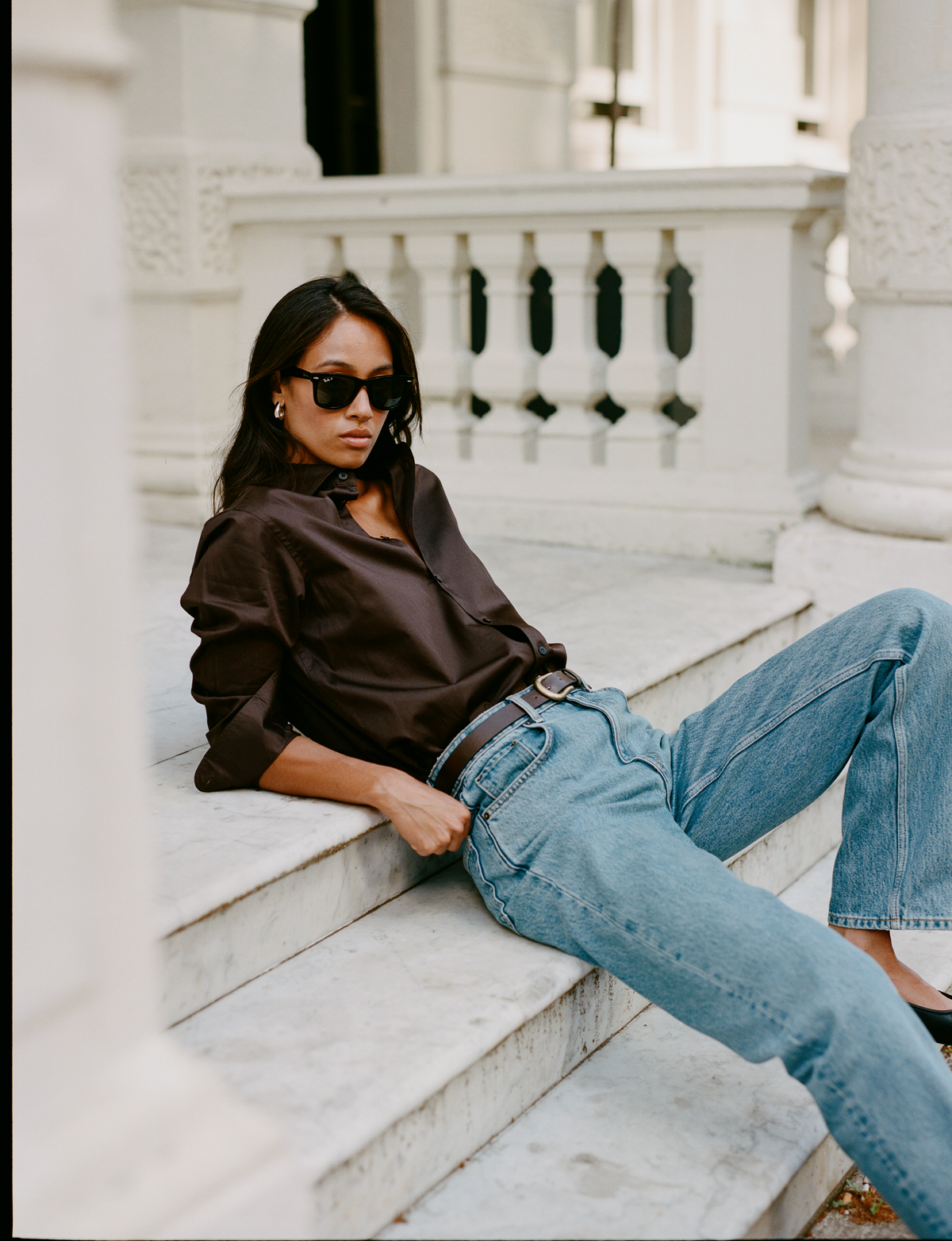 The Boyfriend: Fine Poplin, Chocolate