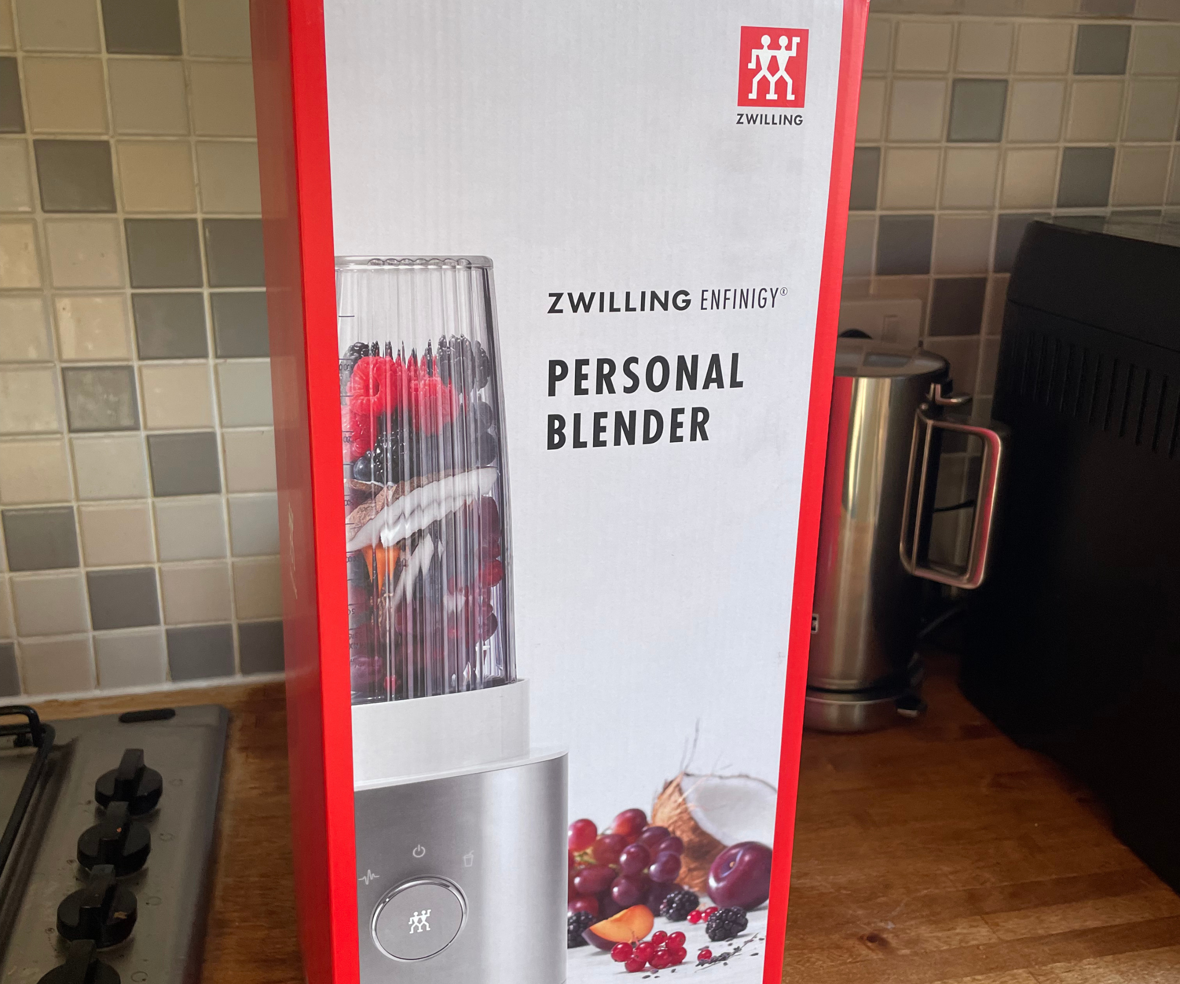 Zwilling Enfinigy Personal Blender in my kitchen