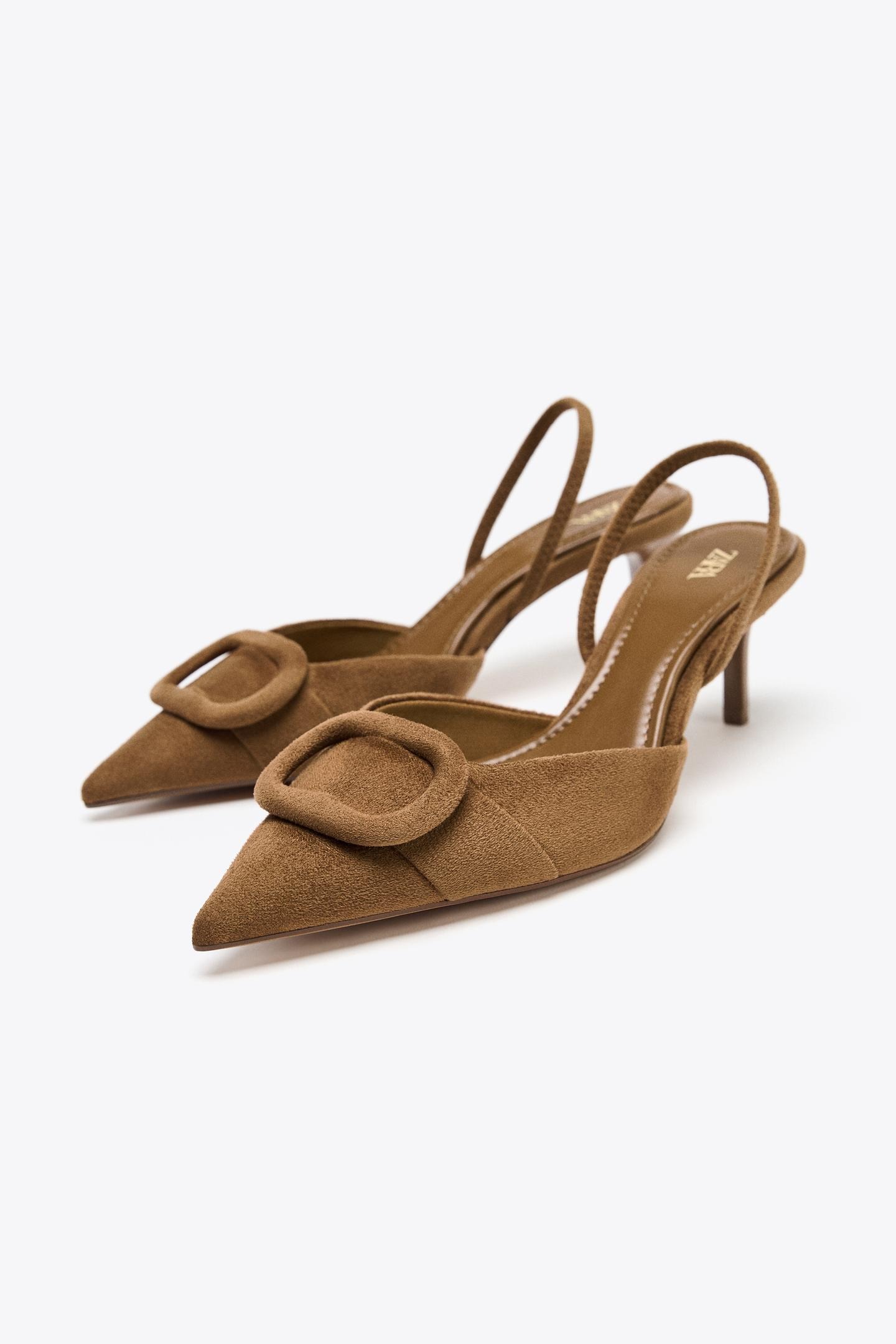 Slingback AppliquÉ Heels