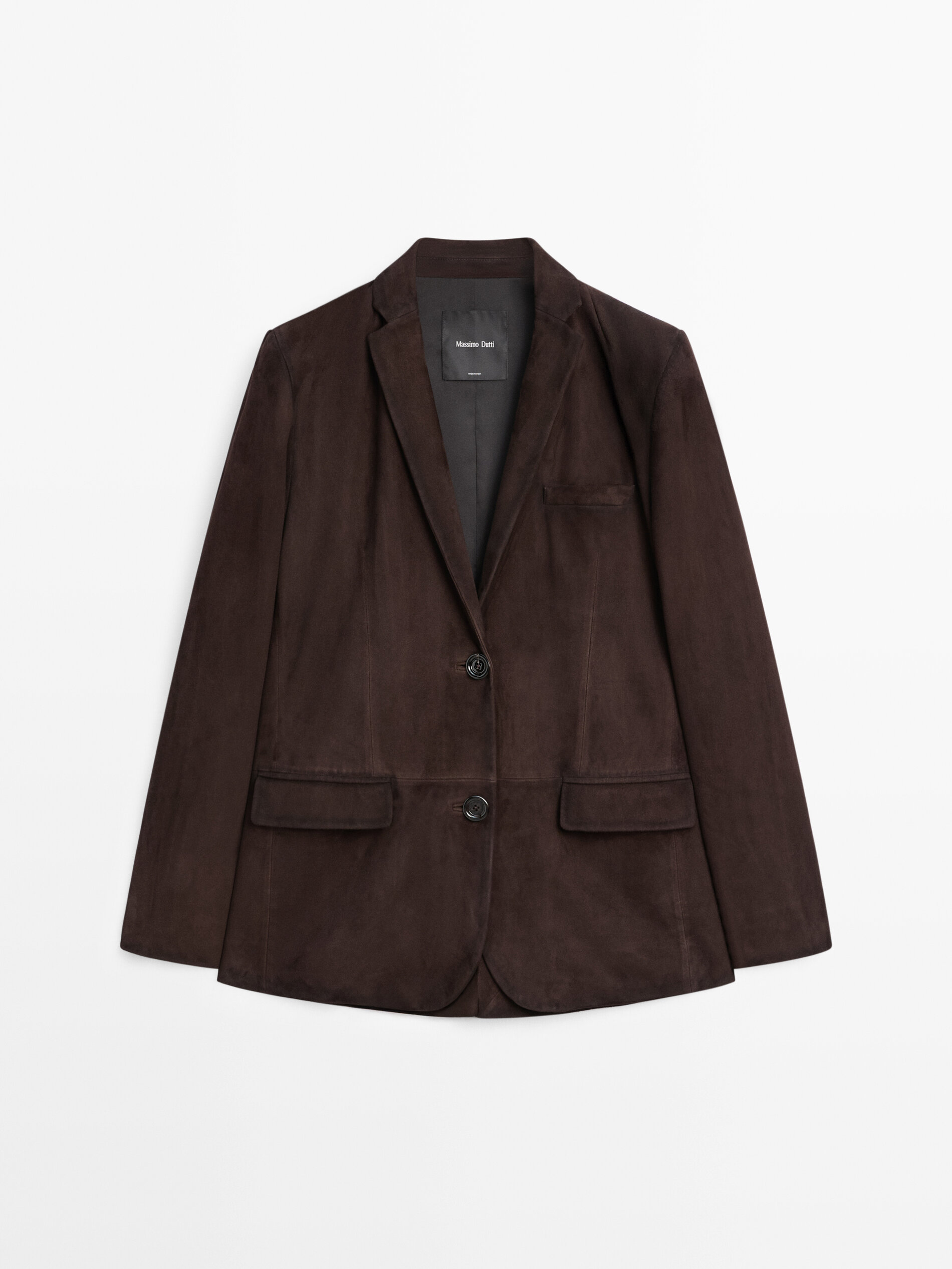 Suede Leather Blazer