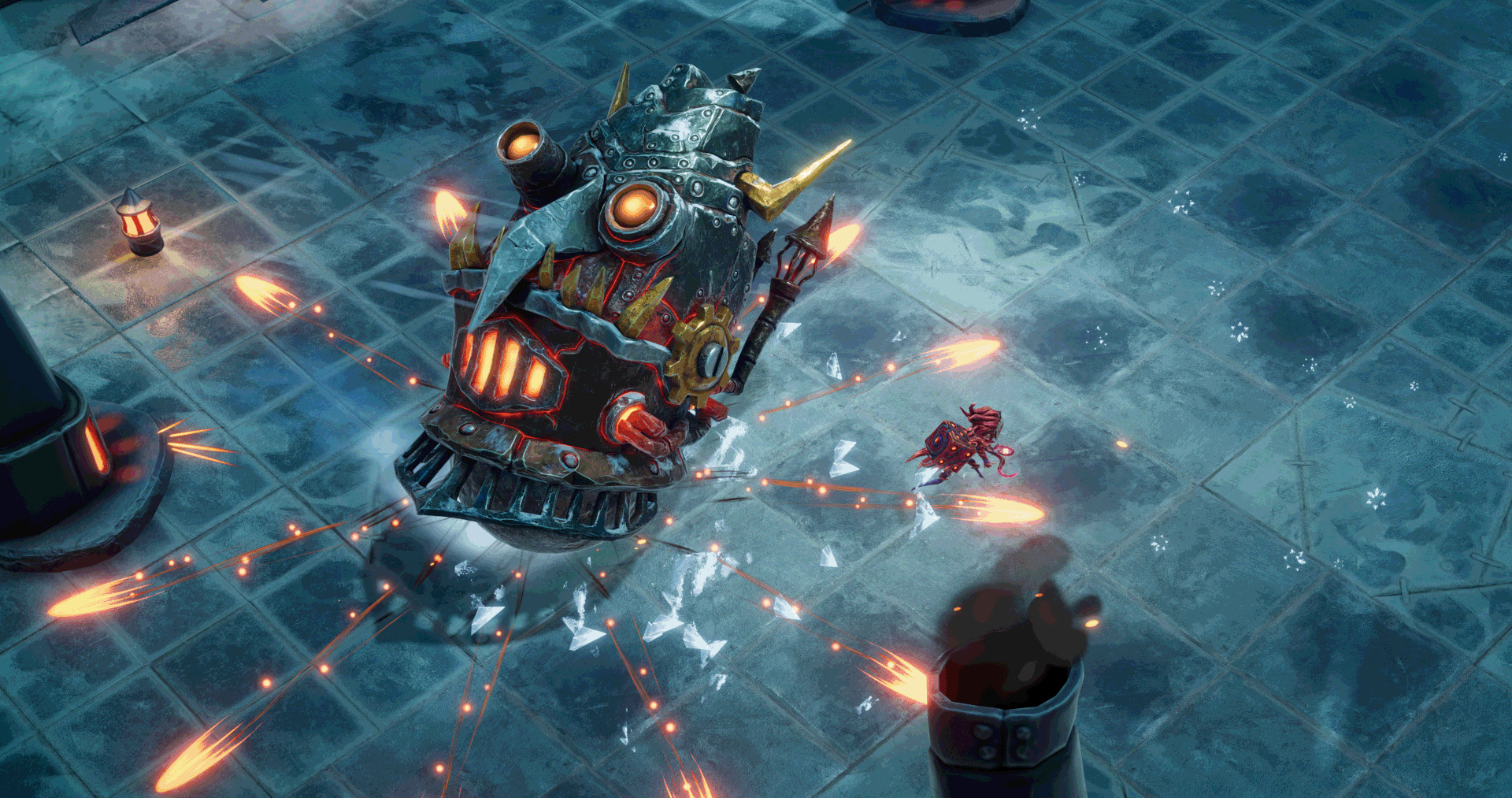 A snow boss in Lost in Random: The Eternal Die