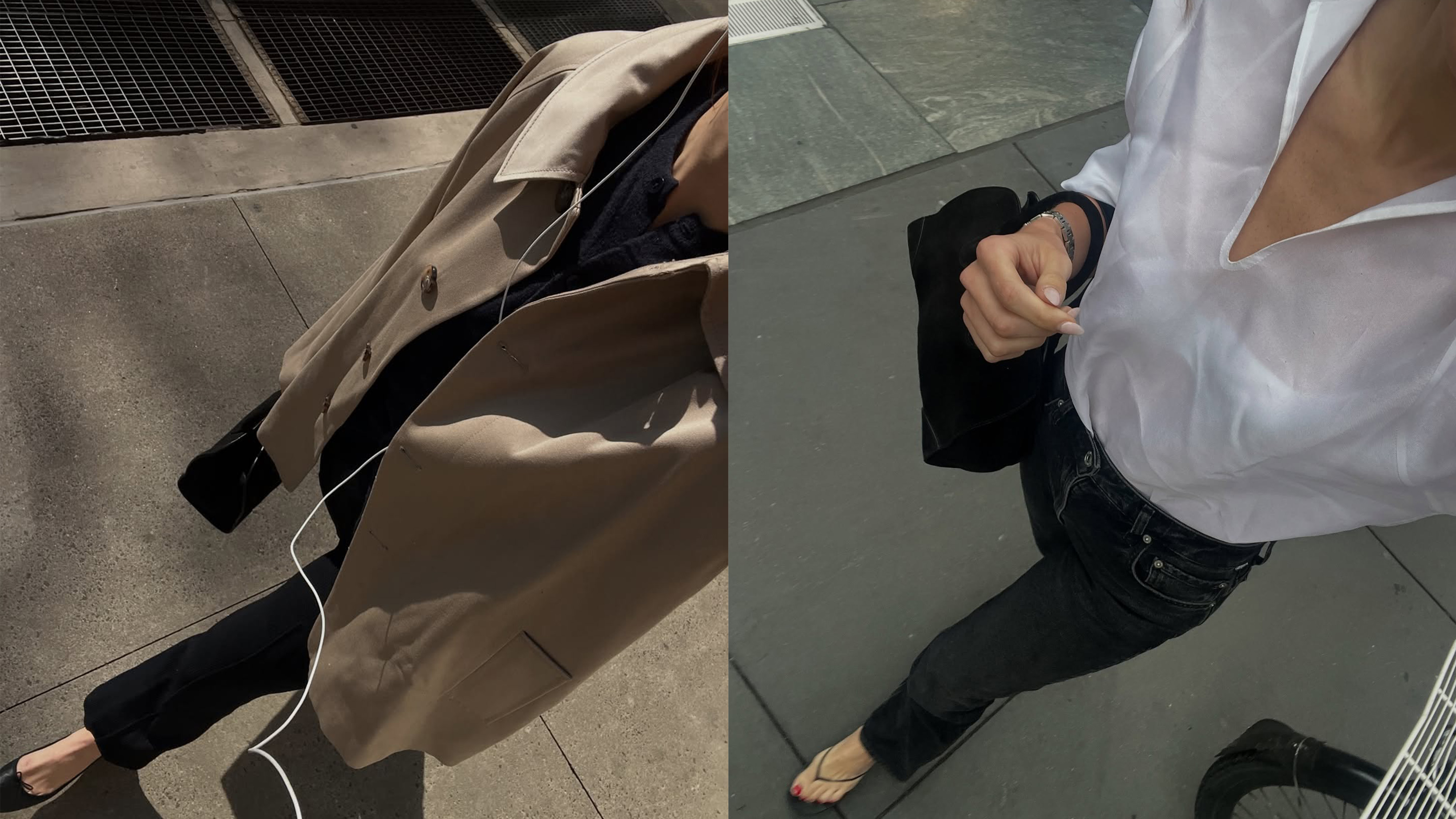 Eliza Huber wearing wardrobe staples.