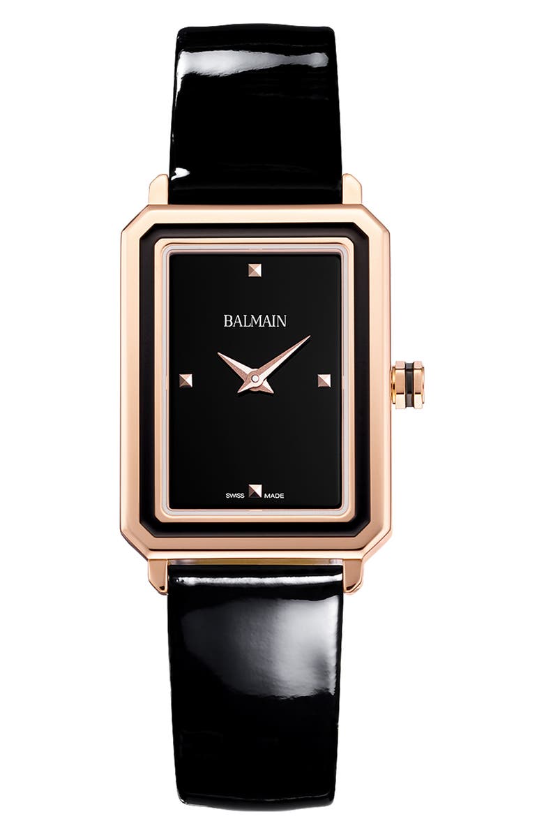 Eirini Leather Strap Watch, 25mm X 33mm