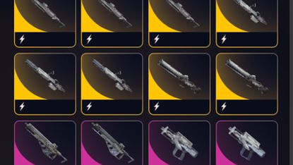 Arc Raiders stash screenshot of legendary and epic guns