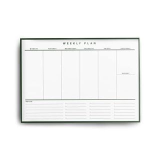 A4 Weekly Desk Planner - 52 Undated Pages - 100gsm Premium Paper - Simple Weekly Planner - to Do List, Notes for Home Business Office, Organising and Productivity Planning