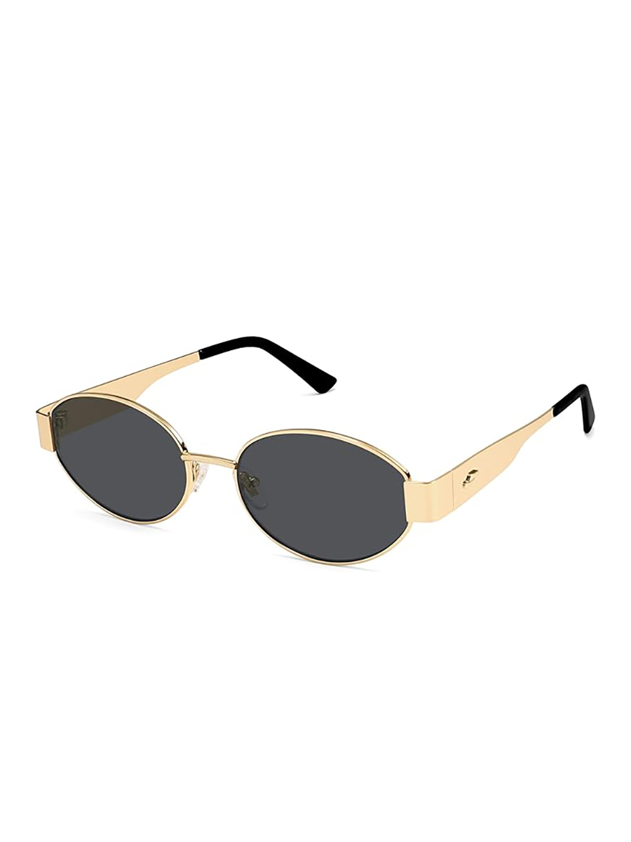 SOJOS, Sojos Retro Oval Sunglasses for Women Trendy Classic Shades Uv400 Protection, Gold/grey