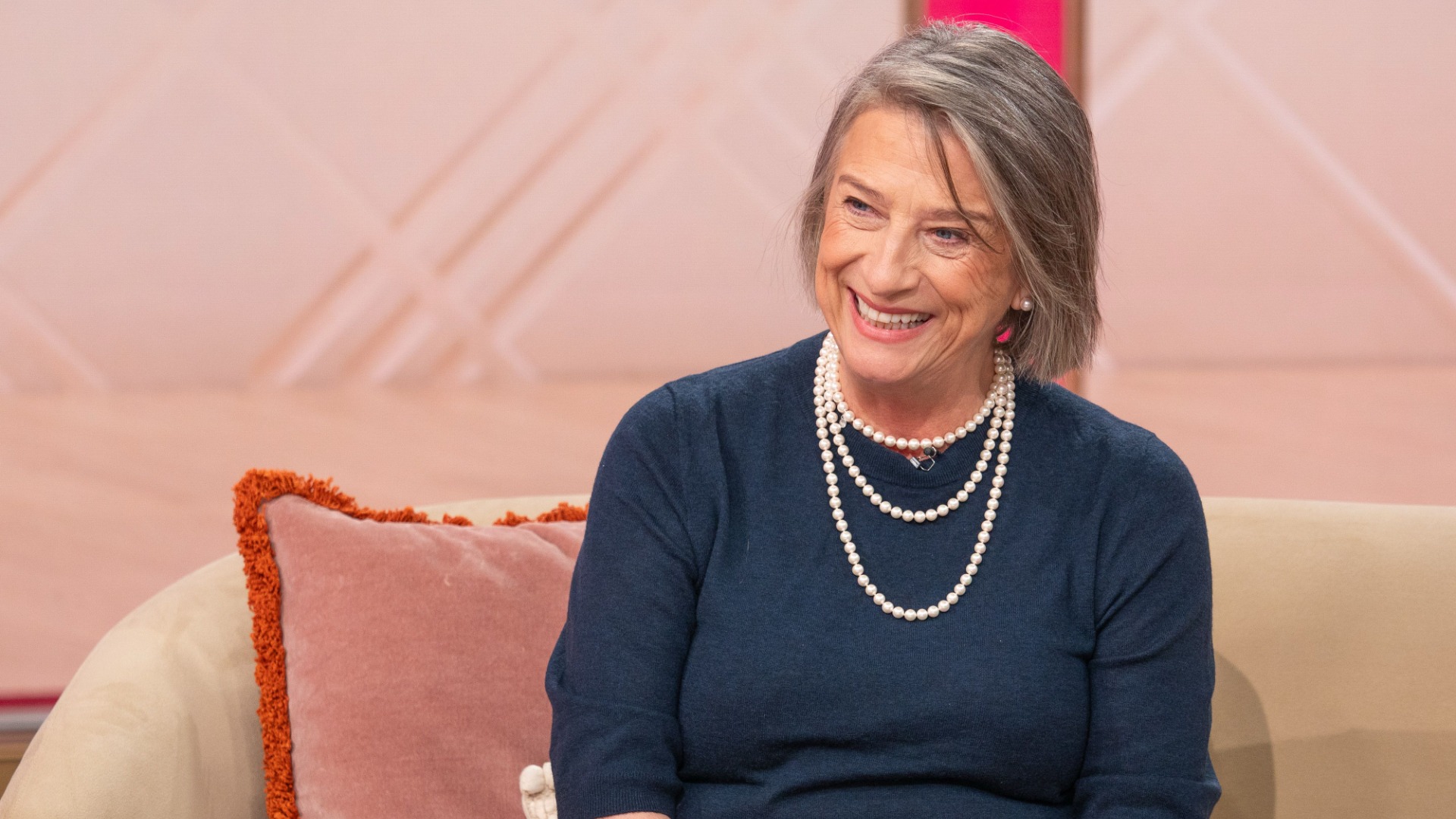 Caroline Quentin appearing on Lorraine