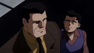 Batman and Dick Grayson talk on Batman: The Animated Series