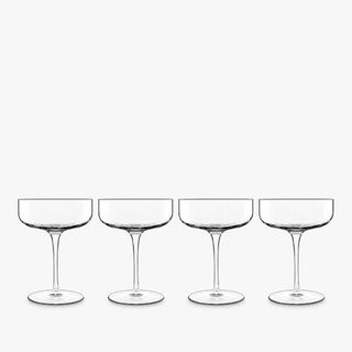 Luigi Bormioli Sublime Cocktail & Champagne Coupe Glass, Set of 4, 300ml