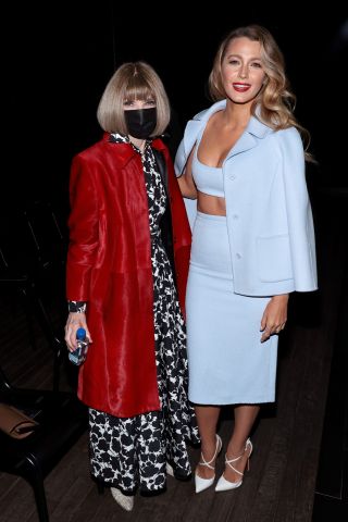 Blake Lively and Anna Wintour at NYFW