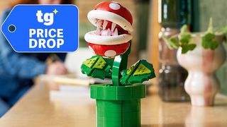 Close-up of the Lego Super Mario Piranha Plant set