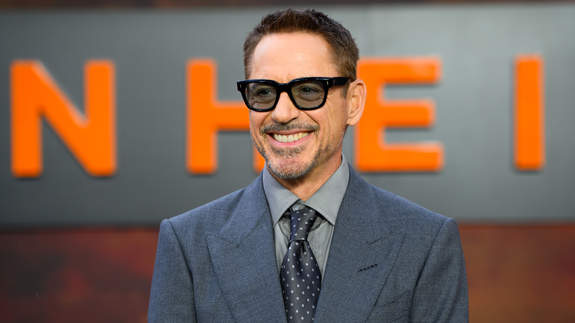 robert downey jr happy face