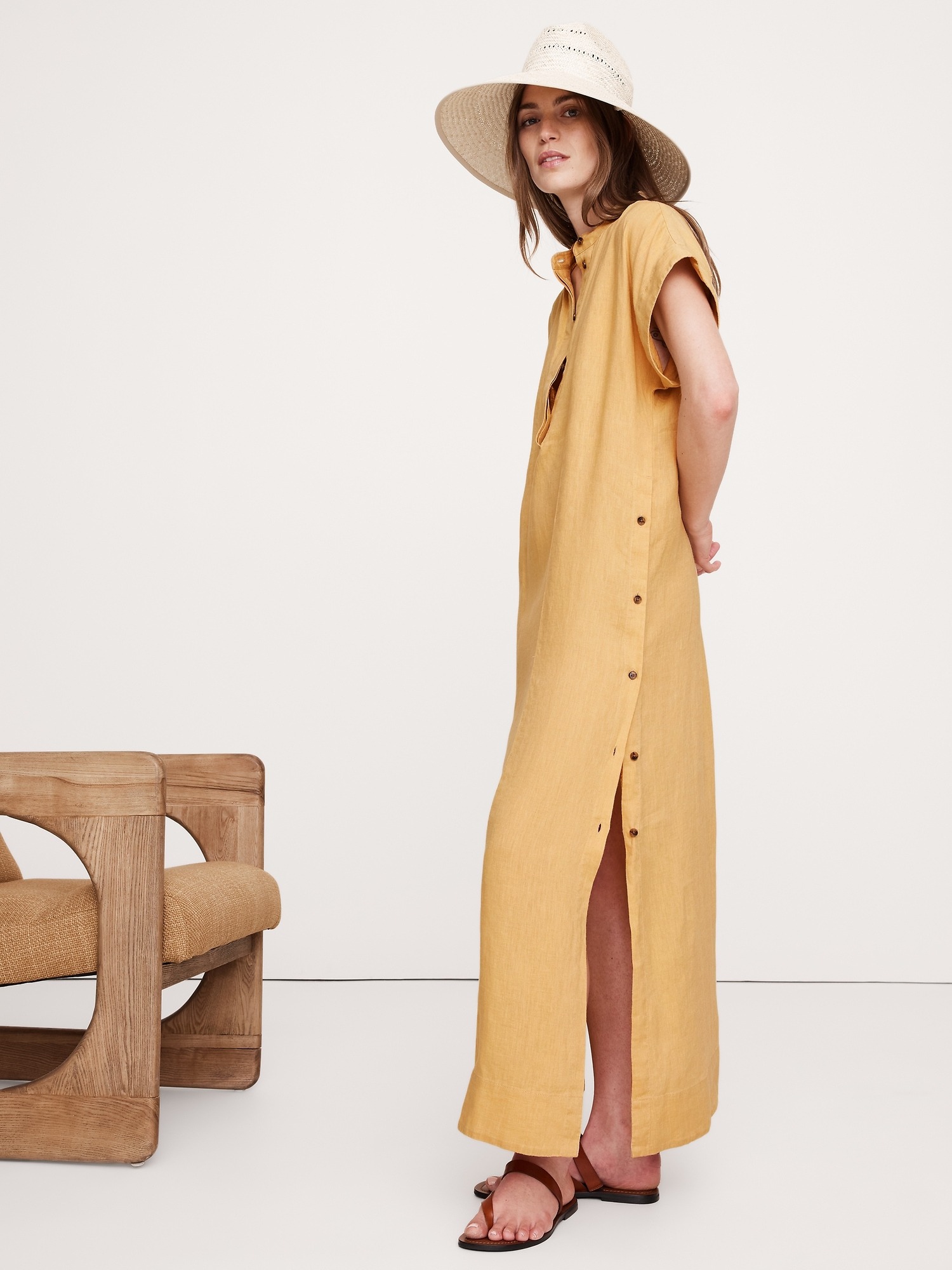 Banana Republic, Linen Kaftan Maxi Dress