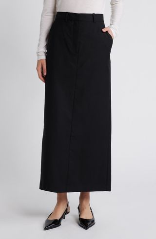 Wool Maxi Skirt