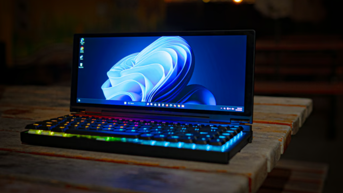 Trust me, you have never seen a mini PC like this — Keebmon is a Ryzen AI-powered PC with a mechanical keyboard, a 21:9 touchscreen display, 64GB RAM, and an 8TB SSD