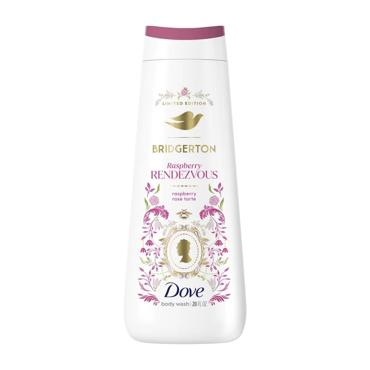 Dove Beauty Limited Edition Bridgerton Body Wash - Raspberry Rendezvous -Raspberry and Vanilla Scent - 20oz