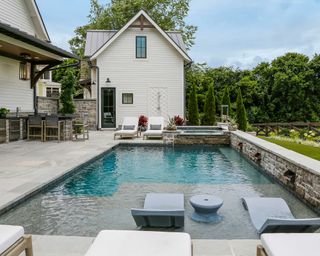 pool on patio