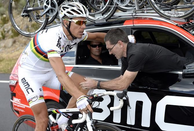 Philippe Gilbert (BMC), running out of time to win something - anything - during his time in the rainbow jersey.