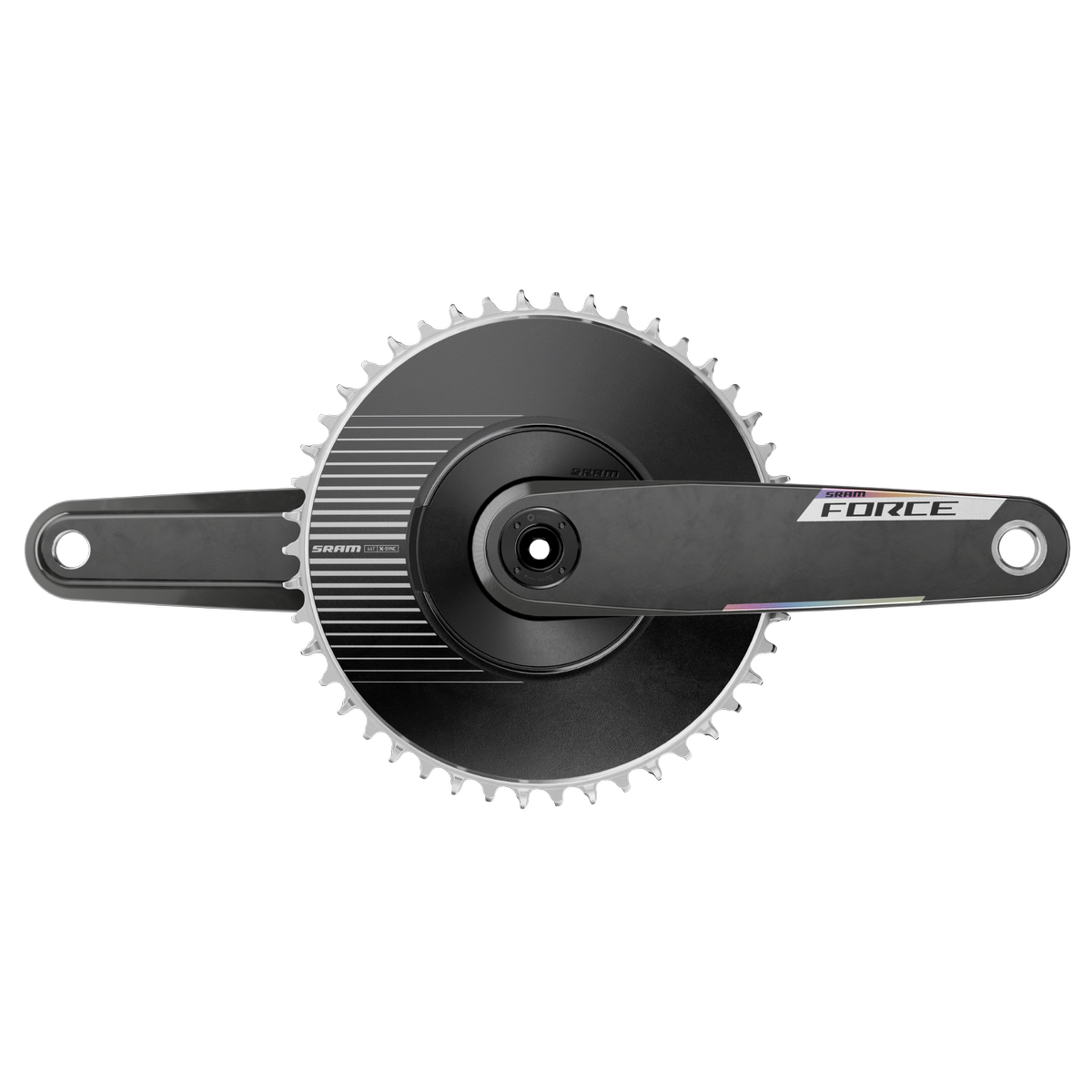 A SRAM Force AXS 1x chainset