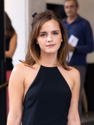 Emma Watson is seen during the Milan Fashion Week - Womenswear Spring/Summer 2024 on September 21, 2023 in Milan, Italy.