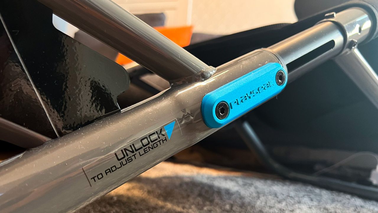 Playseat Trophy Logitech G Edition's frame with logitech logos