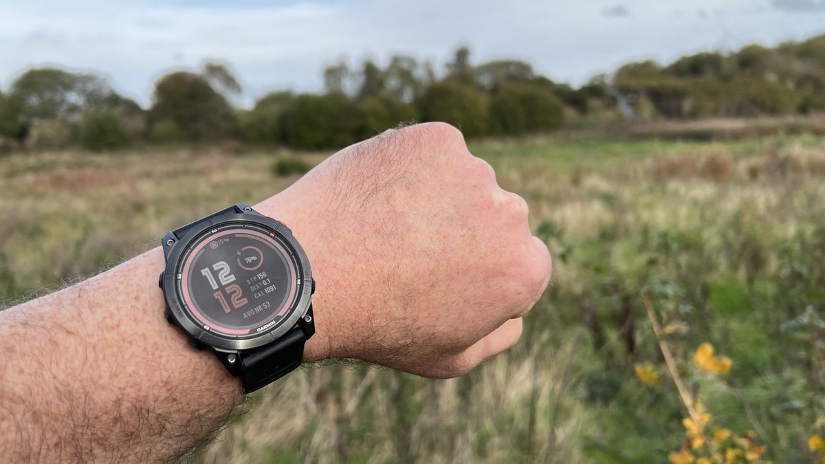 Garmin Fenix 7 Pro Solar smartwatch on wrist