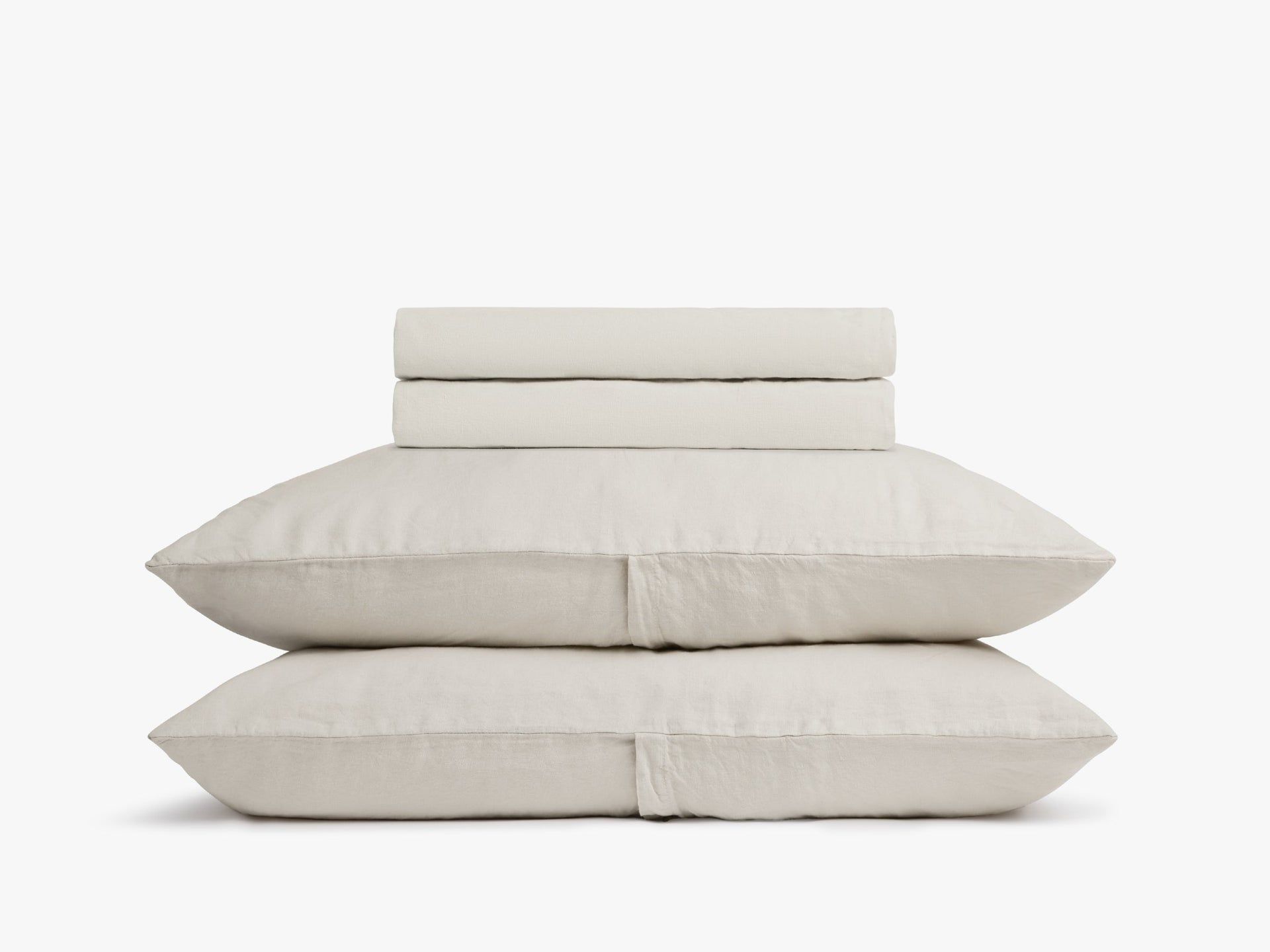 Linen Sheet Set - Bone F/q - Full / Back Envelope