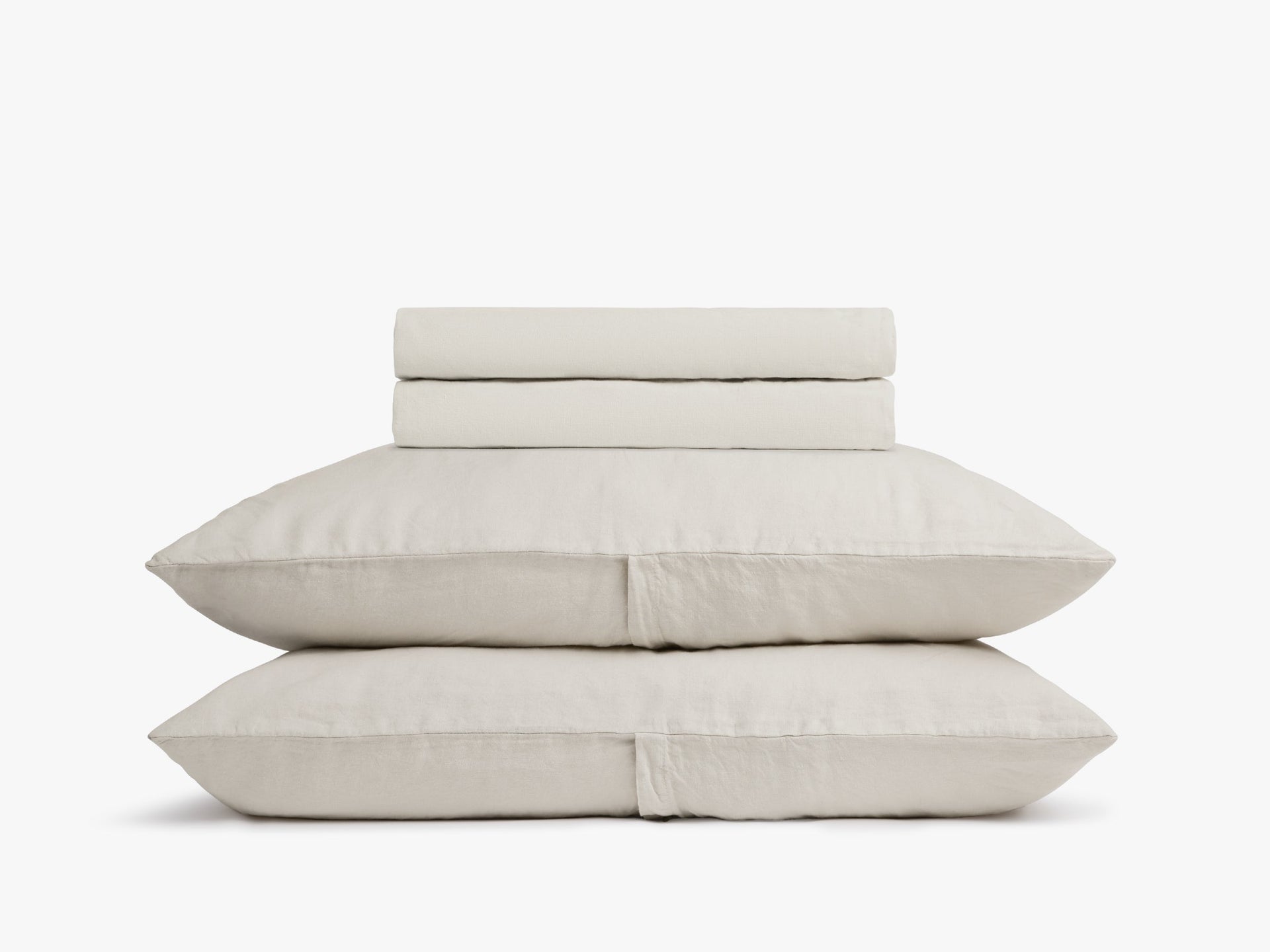 Linen Sheet Set - Bone F/q - Full / Back Envelope