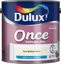 Dulux Once Matt Emulsion Paint For Walls And Ceilings , 2.5ltrs | Was £32.77 now £20 at Amazon | Save £12.77&nbsp;