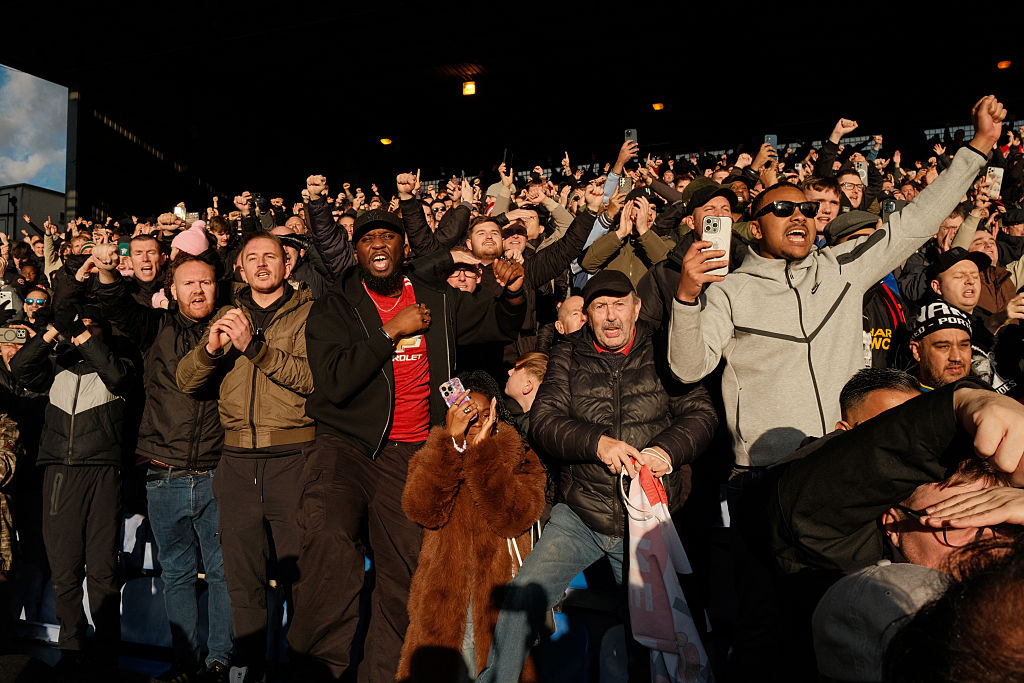 LONDON, ENGLAND - NOVEMBER 30: Manchester United fans during the Premier League match between Crystal Palace and Manchester United at Selhurst Park on November 30, 2025 in London, England. (Photo by Jacques Feeney/Offside/Offside via Getty Images)