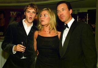 Joe Absolom with EastEnders co-stars Tamzin Outhwaite and Martin Kemp