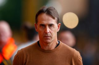 West Ham United target Wolverhampton Wanderers manager Julen Lopetegui looks on during the Pre-Season Friendly between Wolverhampton Wanderers and Luton Town at Molineux on August 02, 2023 in Wolverhampton, England. (Photo by Malcolm Couzens/Getty Images)