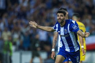 Mehdi Taremi of FC Porto during the UEFA Champions League Group H match between FC Porto and FC Barcelona at Estadio do Dragao on October 4, 2023 in Porto, Portugal.