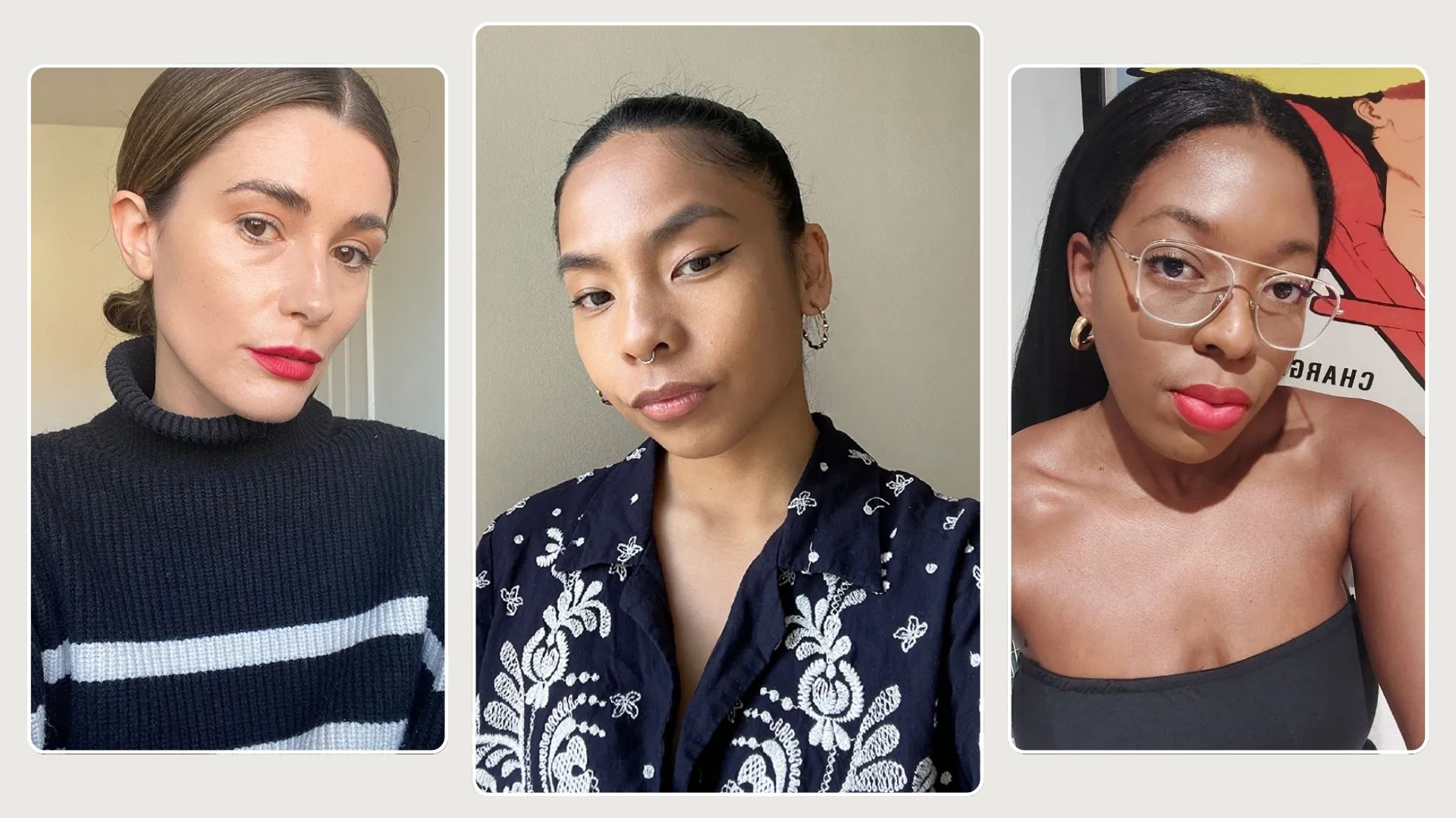 Three editors from Who What Wear UK testing the best foundations
