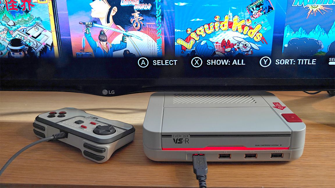 Evercade EXP-R and VS-R; retro consoles
