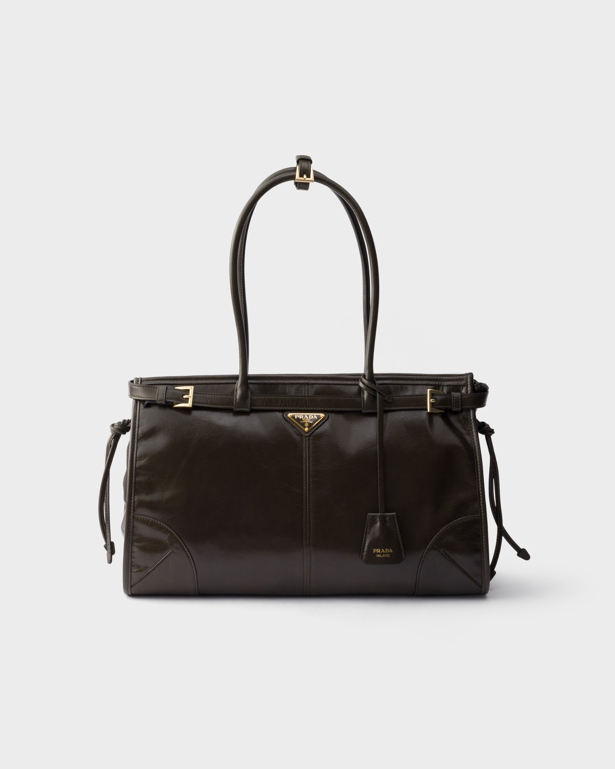 Prada Bonnie Large Leather Handbag