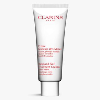 packshot of clarins hand cream