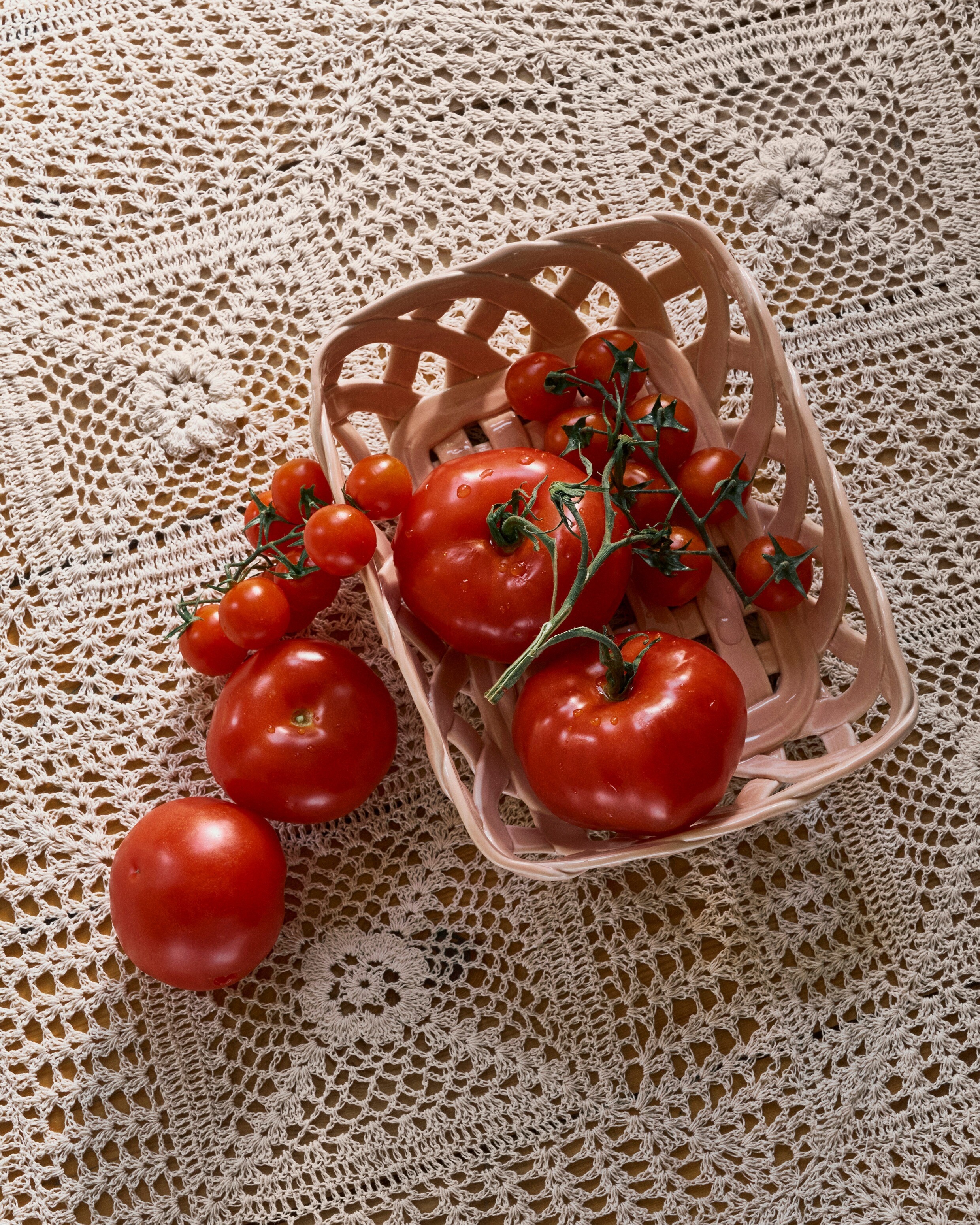Shrimps X Oliver Bonas Ceramic Woven Basket | Oliver Bonas
