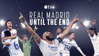 Real Madrid: Until the End key art featuring the team's players celebrating and the logo