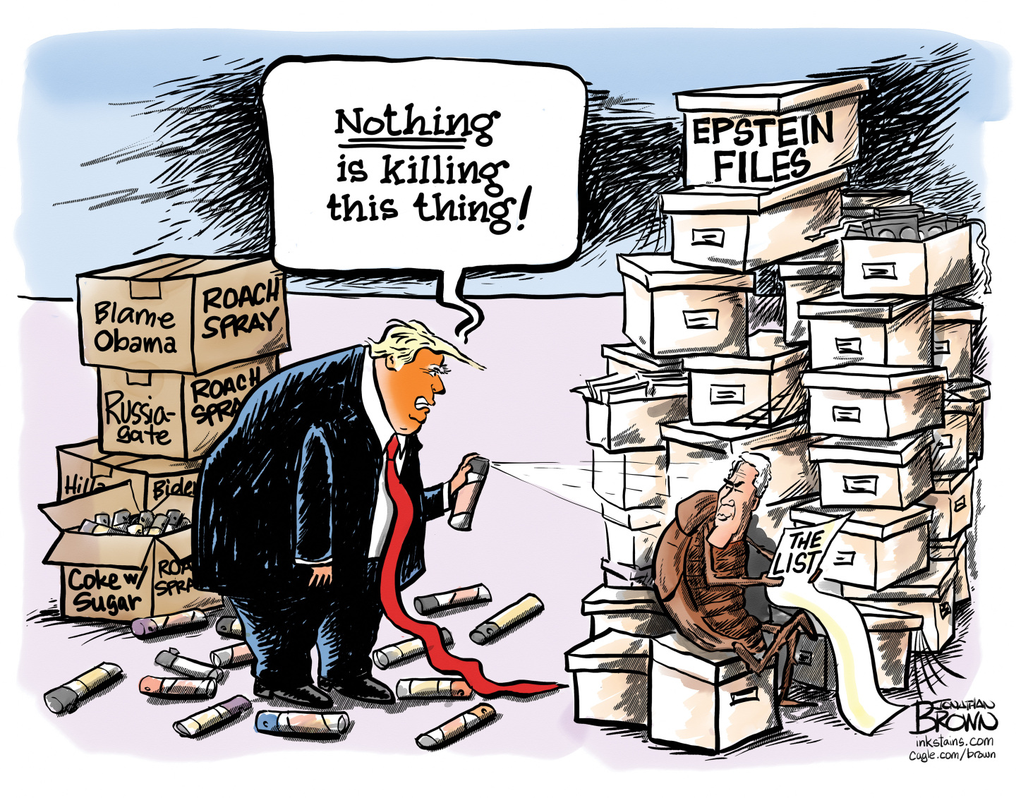 Political cartoon