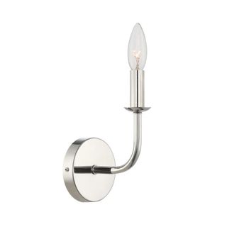 Silver traditional wall sconce
