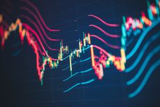 Stylized stock chart highlighting key resistance and support levels