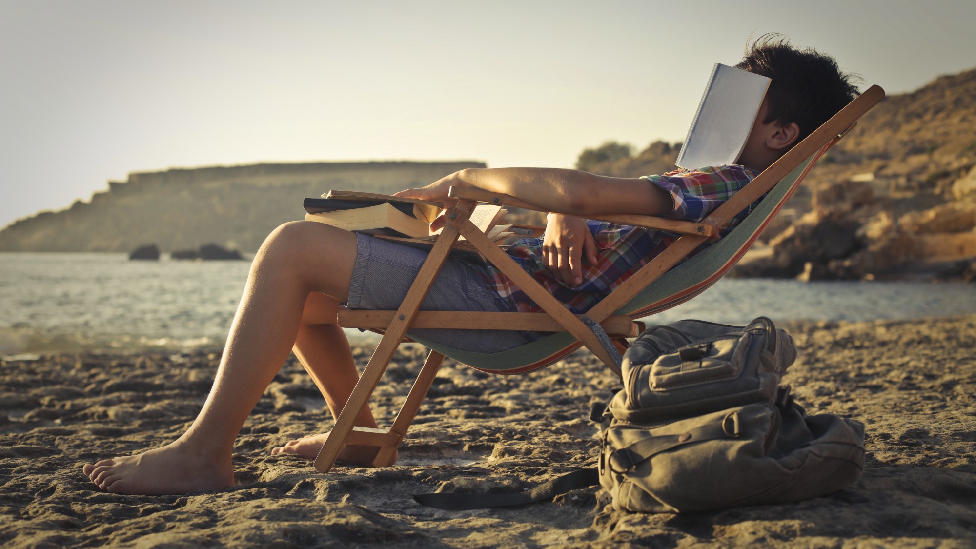 Homework at the beach