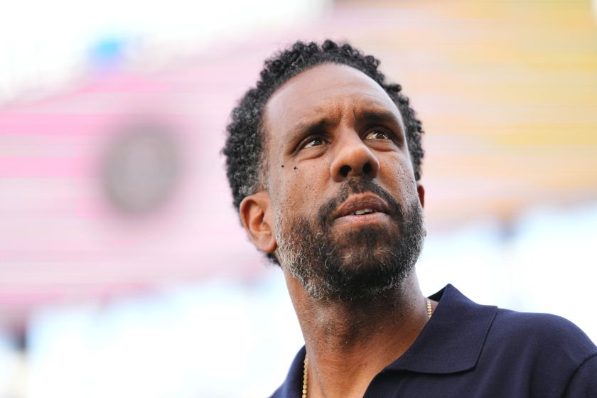 FORT LAUDERDALE, FLORIDA - MAY 31: Wilfried Nancy, Head Coach of Columbus Crew SC, arrives prior to the MLS match between Inter Miami CF and Columbus Crew at Chase Stadium on May 31, 2025 in Fort Lauderdale, Florida. (Photo by Rich Storry/Getty Images)