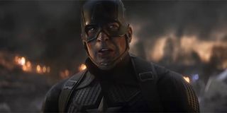 Cap worn down in the battle with Thanos