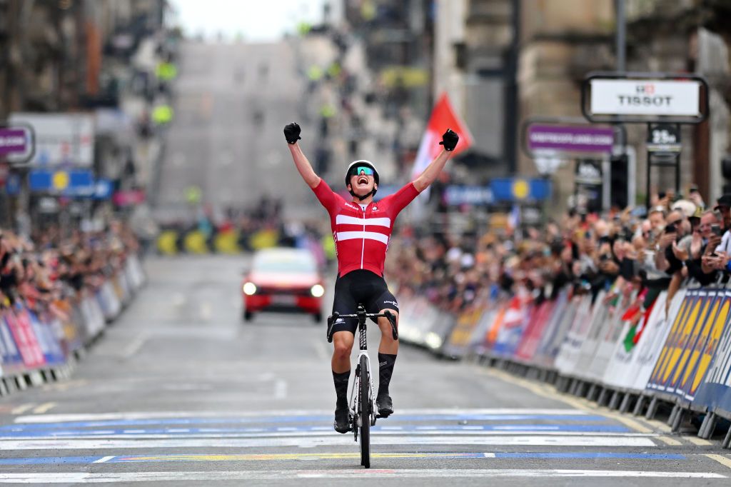 Denmark was triumphant in the junior men&#039;s road race at the 2023 Worlds in Glasgow as Albert Withen Philipsen won the rainbow jersey