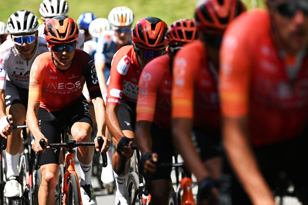 VILLARSSUROLLON SWITZERLAND JUNE 15 Thomas Pidcock of The United Kingdom and Team INEOS Grenadiers competes during the 87th Tour de Suisse 2024 Stage 7 a 1182km stage from VillarssurOllon to VillarssurOllon 1248m UCIWT on June 15 2024 in VillarssurOllon Switzerland Photo by Tim de WaeleGetty Images